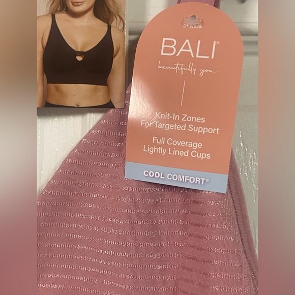 Bali Wireless Rose Tea Pink Seamless Comfort Stretch Bra Size Small NWT! - Picture 7 of 10